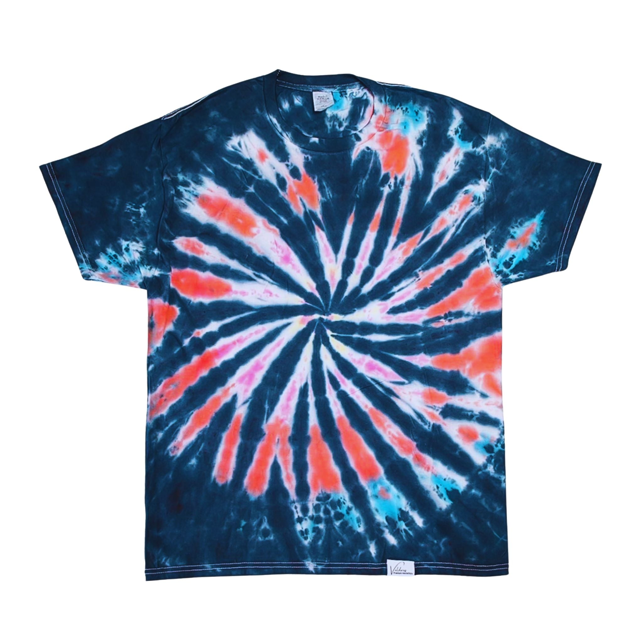 Navy Scrunch Tie Dye T Shirt